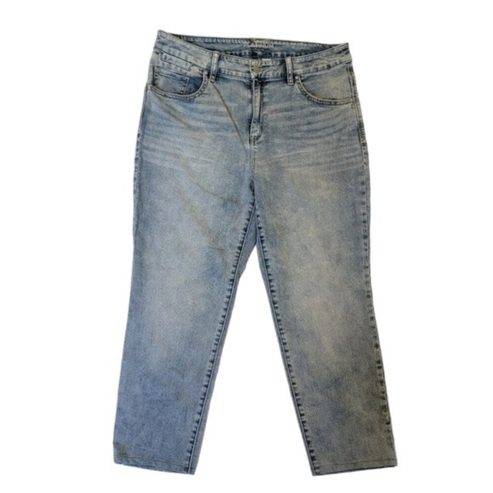 Chicos Platinum Skimmer Size 1.5 blue jeans pants *